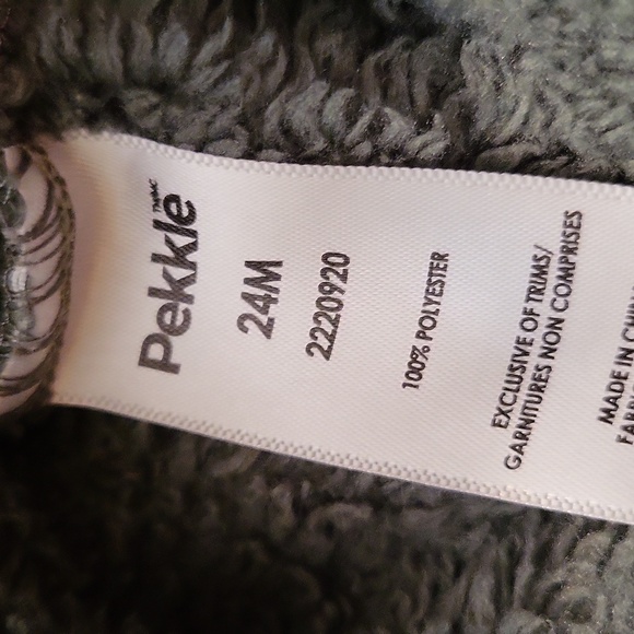 Dark green soft plush dinosaur sweatshirt - Picture 4 of 5